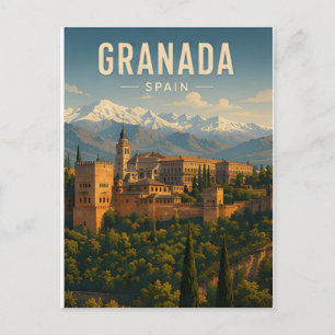 Granada Spanien Alhambra Maurisches Erbe Reise 🏰 Postkarte