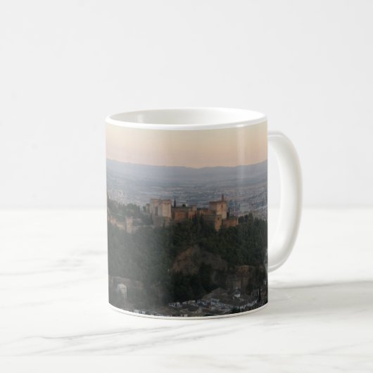 Granada Spanien, Alhambra Postcard Kaffeetasse (VorderseiteRechts)