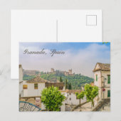 Granada, Spanien Ansicht der historischen Alhambra Postkarte (Vorne/Hinten)