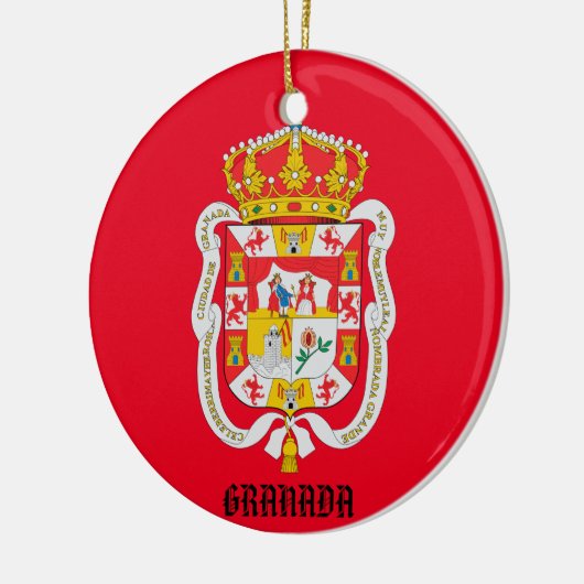 Granada Spanien Custom Keramik Ornament (Links)