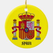 Granada Spanien Custom Keramik Ornament (Hinten)