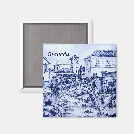 Granada, Spanien Magnet (Vorderseite/Rückseite)