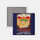 Granada Spanien Magnet (Vorderseite/Rückseite)