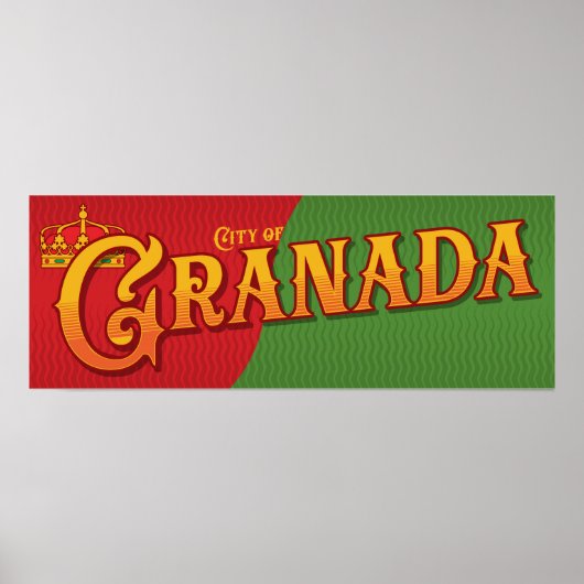 Granada Spanien Poster (Vorne)