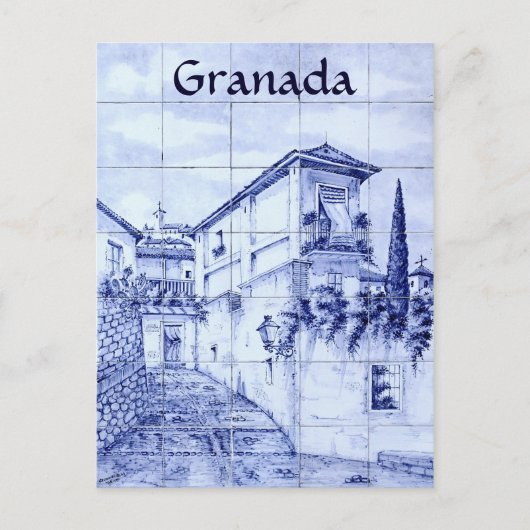 Granada, Spanien Postkarte (Vorderseite)