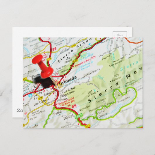 Granada, Spanien Postkarte (Vorne/Hinten)