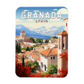 Granada Spanien Reisen Kunst Vintag Magnet (Vertikal)