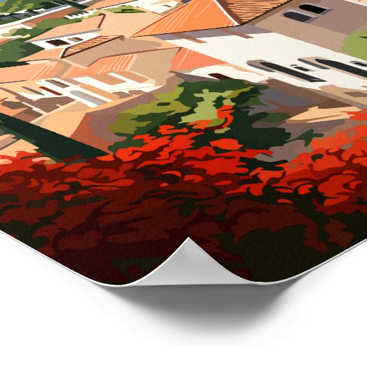 Granada Spanien Reisen Kunst Vintag Poster (Ecke)