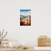 Granada Spanien Reisen Kunst Vintag Poster (Küche)