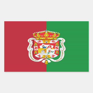 Granada (Spanien) Stadtflagge Rechteckiger Aufkleber