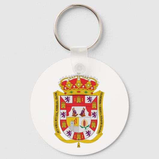 Granada (Spanien) Wappen Schlüsselanhänger (Vorderseite)