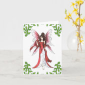 Granat Faerie Notizkarte Karte (Gelbe Blume)