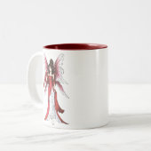 Granat Feen Tasse (Vorderseite Links)