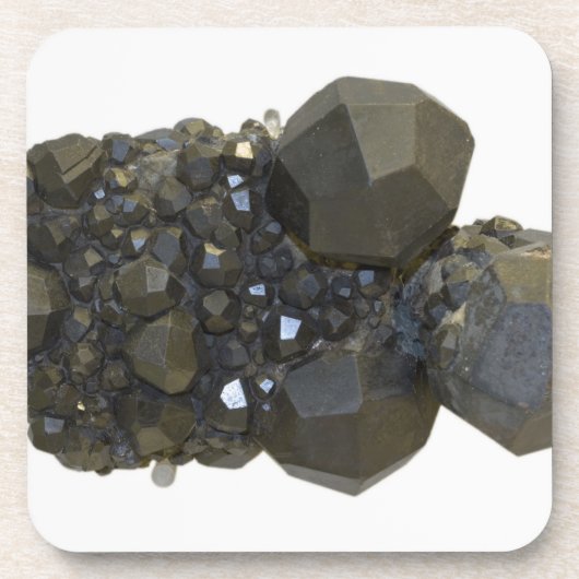 Granat in der natürlichen Form Getränkeuntersetzer (Vorderseite)
