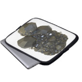 Granat in der natürlichen Form Laptopschutzhülle (Vorne Knopf)