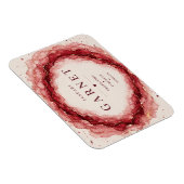 Granat Januar Geburtsstein Flexi Magnet (Rechte Seite)