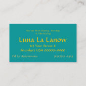 Granat und Gold Visitenkarte (Rückseite)