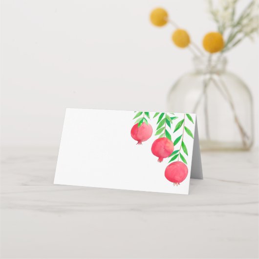 Granatäische jüdische Platzkarten, Tafelkarte Platzkarte (Vorderseite)