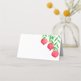 Granatäische jüdische Platzkarten, Tafelkarte Platzkarte