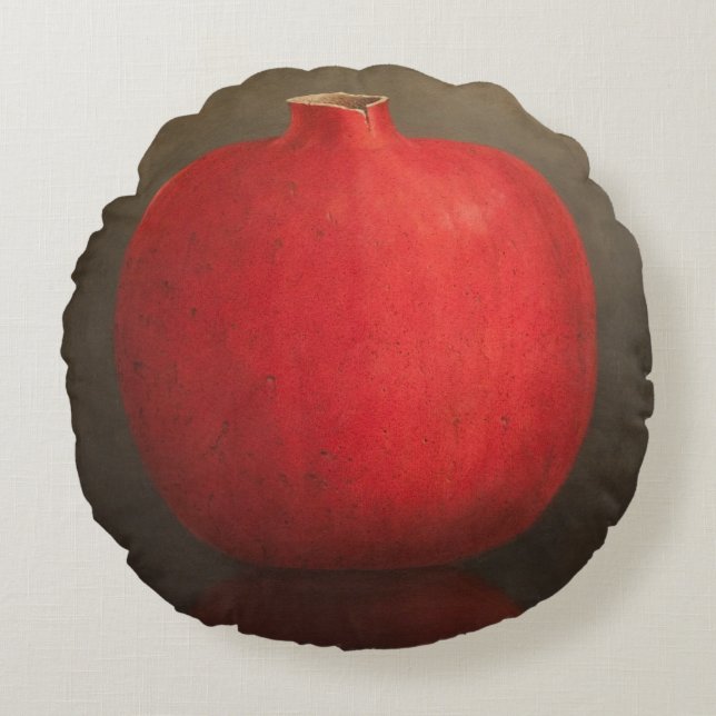 Granatapfel 2010 rundes kissen (Vorderseite)
