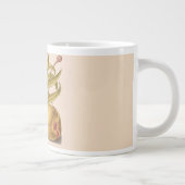 Granatapfel, Blume, Obst und Rhinozeros Jumbo-Tasse (Rechts)