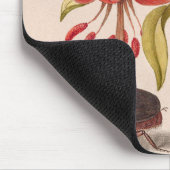 Granatapfel, Blume, Obst und Rhinozeros Mousepad (Ecke)