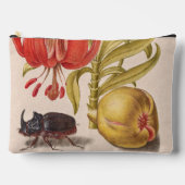 Granatapfel, Blume, Obst und Rhinozeros Zubehörtasche (Vorderseite)
