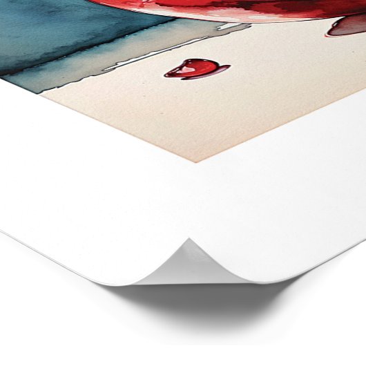 Granatäpfel - Druck Poster (Ecke)