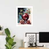 Granatäpfel - Druck Poster (Heimbüro)