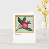 Granatapfel, eins der sieben Spezies von Israel Karte (Gelbe Blume)