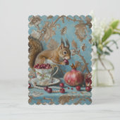 Granatapfel - Flacheinladung: 12,7 cm x 17,8 cm Save The Date (Stehend Vorderseite)