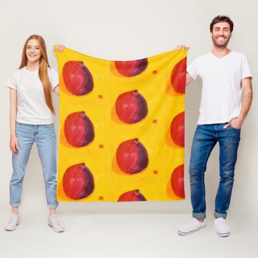 Granatapfel Fleecedecke (Beispiel)