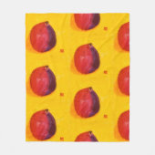 Granatapfel Fleecedecke (Vorderseite)