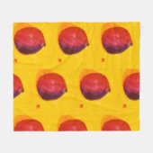 Granatapfel Fleecedecke (Vorderseite (Horizontal))