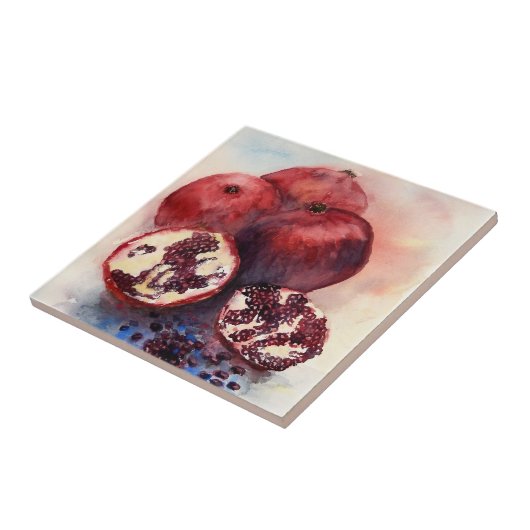 Granatapfel Fliese (Seite)