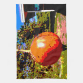 Granatapfel, Florida Sunshine Geschirrtuch (Vertikal)