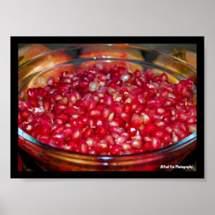 Granatapfel Frucht in Schale Poster