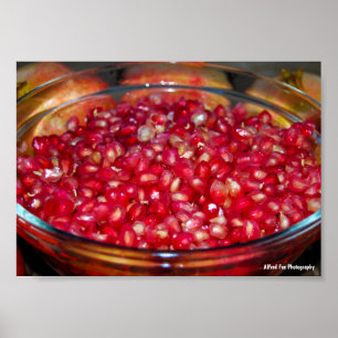 Granatapfel Frucht in Schale Poster
