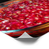 Granatapfel Frucht in Schale Poster (Ecke)