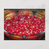 Granatapfel Frucht in Schale Postkarte (Vorderseite)