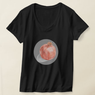 Granatapfel Frucht Retro Food Lover T-Shirt