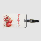 Granatapfel-Gepäckanhänger Gepäckanhänger (Vorderseite (Horizontal))
