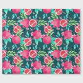 Granatapfel Geschenkpapier (Flach)
