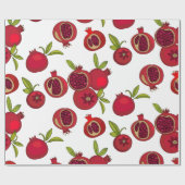 Granatapfel Geschenkpapier (Flach)