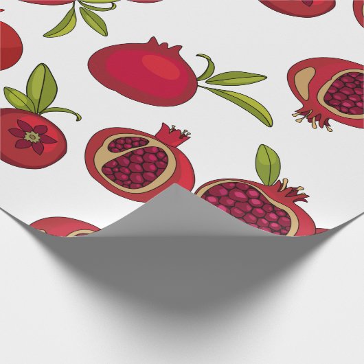 Granatapfel Geschenkpapier (Ecke)