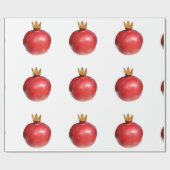 Granatapfel Geschenkpapier (Flach)