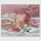 Granatapfel Geschenkpapier (Flach)