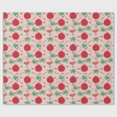 Granatapfel-Geschenkpapier Geschenkpapier (Flach)