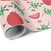 Granatapfel-Geschenkpapier Geschenkpapier (Rolleneckpunkt)