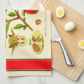 Granatapfel Geschirrtuch (Viertel Falte)